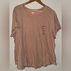 Good Vibes Only! Old Navy Blush Tee
